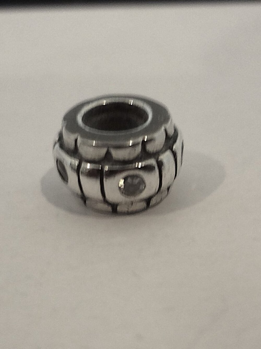 Round Spacer Bead with Crystals